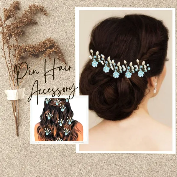 Pack_of_10_Blue_Artificial_Flower_With_Pearl_Hair_Pin_Decoration_Accessories_Pins