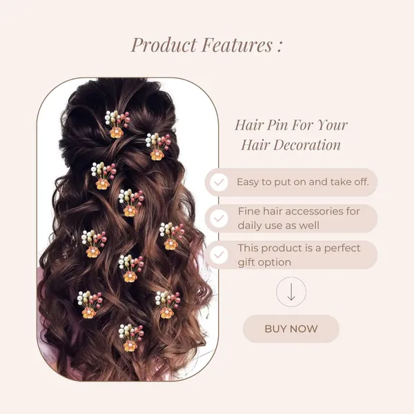 Pack_of_10_Red_Artificial_Flower_With_Pearl_Hair_Pin_Decoration_Accessories_Pins
