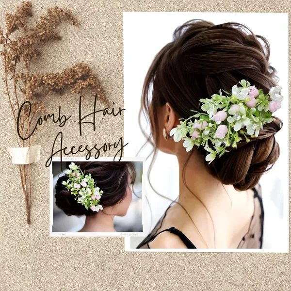 Baby_Pink_Artificial_Flower_With_Leaf_Designed_With_Stones_&_Pearls_Made_Hair_Pin