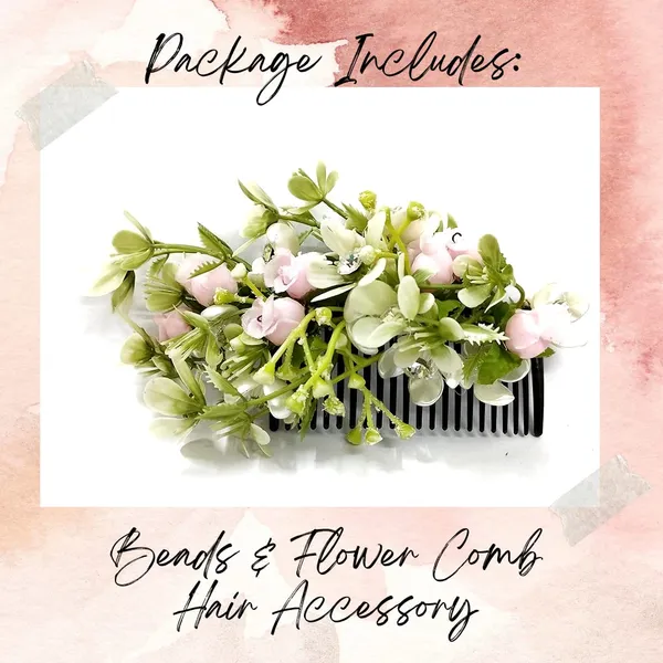 Baby_Pink_Artificial_Flower_With_Leaf_Designed_With_Stones_&_Pearls_Made_Hair_Pin