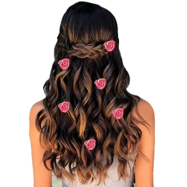 Dark_Pink_Artificial_Rose_Flower_Made_Hair_Pin