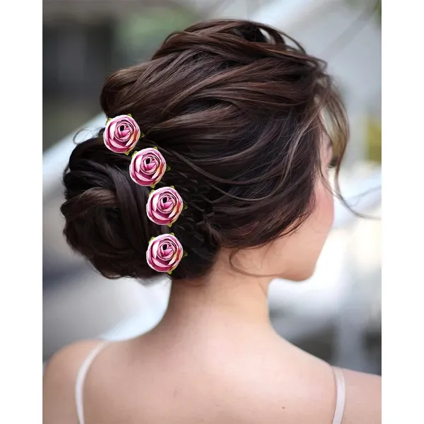 Dark_Pink_Artificial_Rose_Flower_Made_Hair_Pin