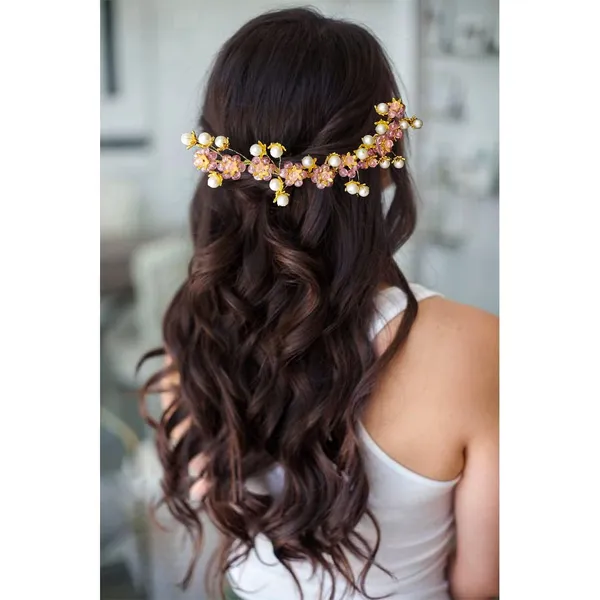 Multicolor_Artificial_Stone_Made_Flowers_With_Pearls_Designed_Hair_Pins