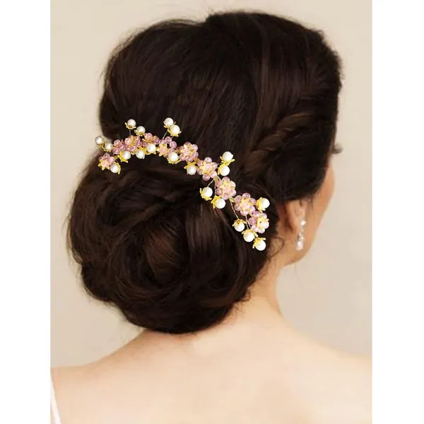Multicolor_Artificial_Stone_Made_Flowers_With_Pearls_Designed_Hair_Pins