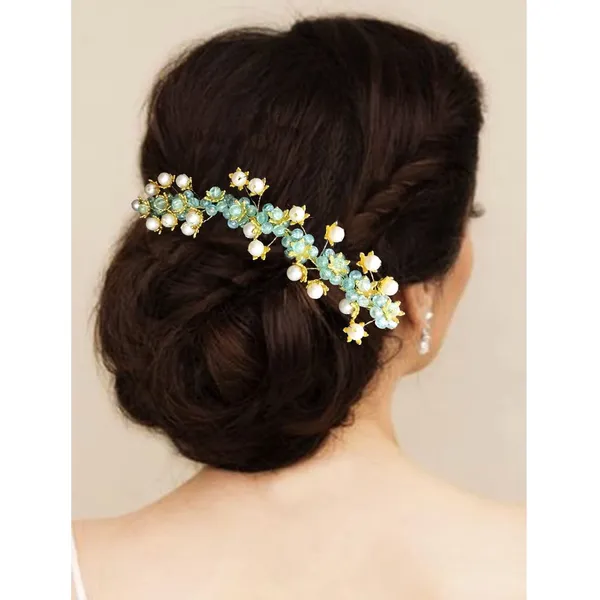 Sky_Blue_Artificial_Stone_Made_Flowers_With_Pearls_Designed_Hair_Pins