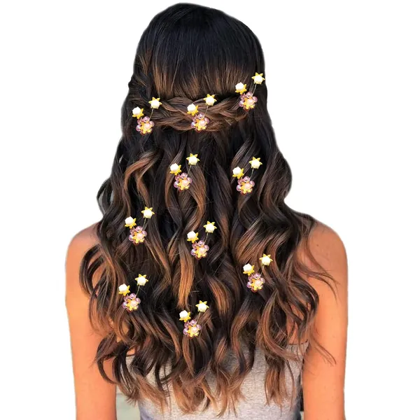 Pack_of_10_Baby_Pink_Artificial_Star_Stone_Flowers_With_Pearls_Hair_Pins_Accessories_Pins