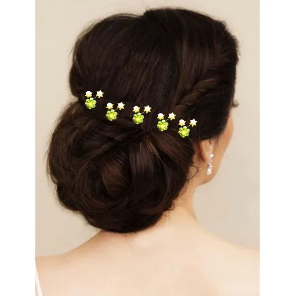 Pack_of_10_Light_Green_Artificial_Star_Stone_Flowers_With_Pearls_Hair_Pins_Accessories_Pins