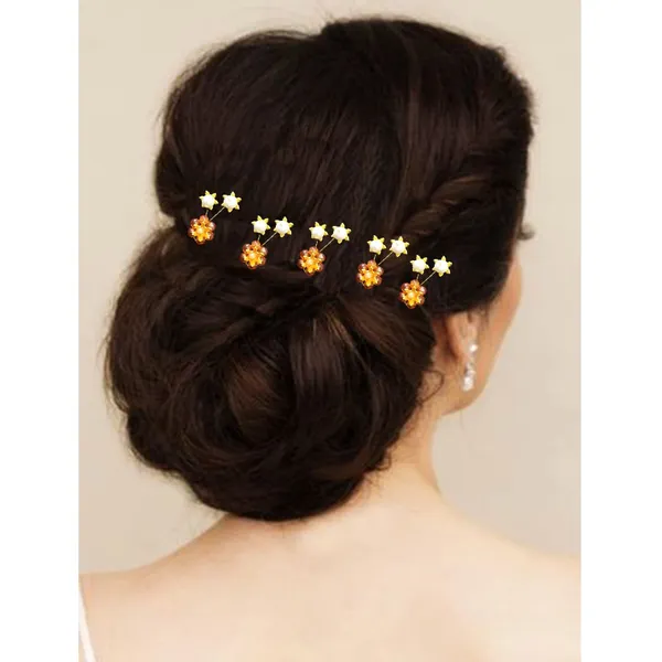Pack_of_10_Orange_Artificial_Stone_Made_Flowers_With_Pearls_Designed_Hair_Pins_Pins