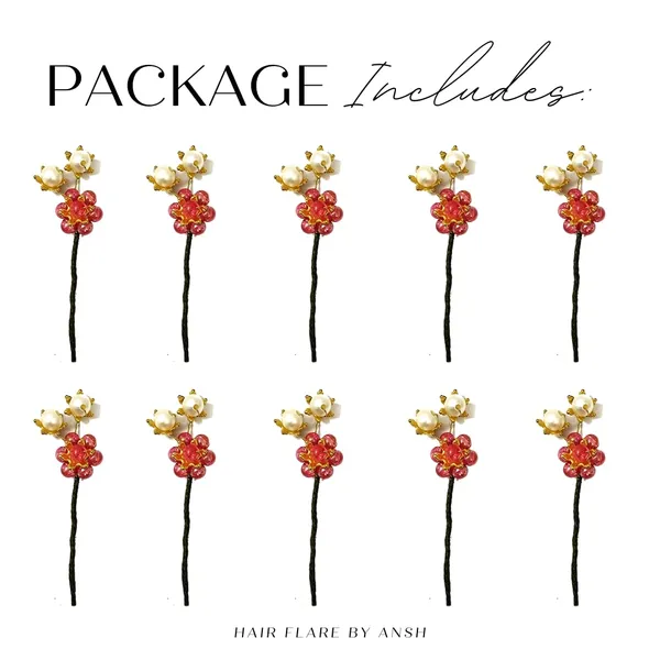 Pack_of_10_Red_Artificial_Star_Stone_Flowers_With_Pearls_Hair_Pins_Accessories_Pins
