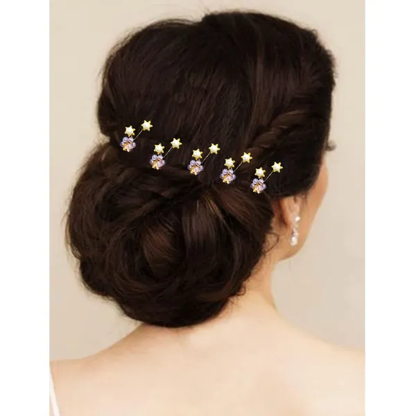 Pack_of_10_Purple_Artificial_Star_Stone_Flowers_With_Pearls_Hair_Pins_Accessories_Pins