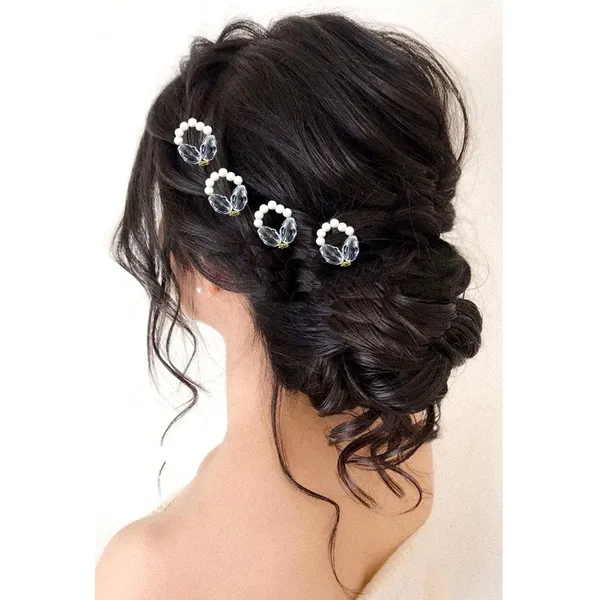 White_Stones_And_Small_Pearls_Artificial_Hair_Pins_For_Women_Pack_Of_12_Pins