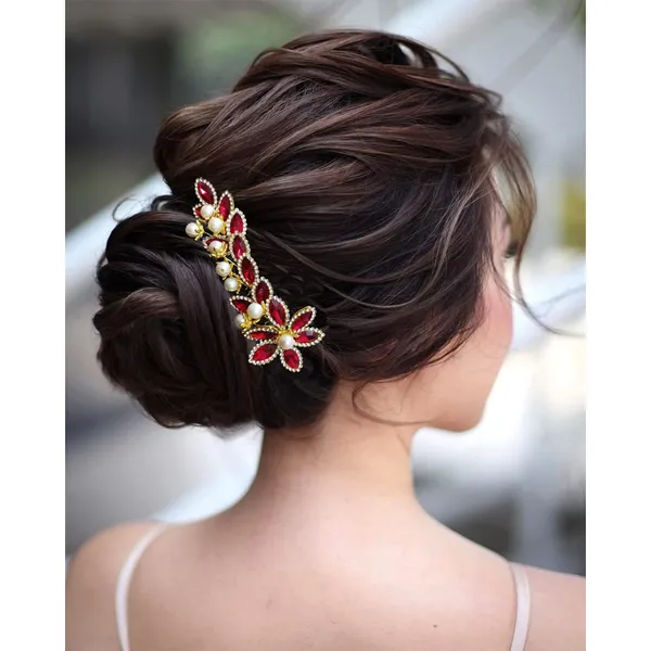 Red_Barrate_Hair_Pin_For_Women_&_Girls