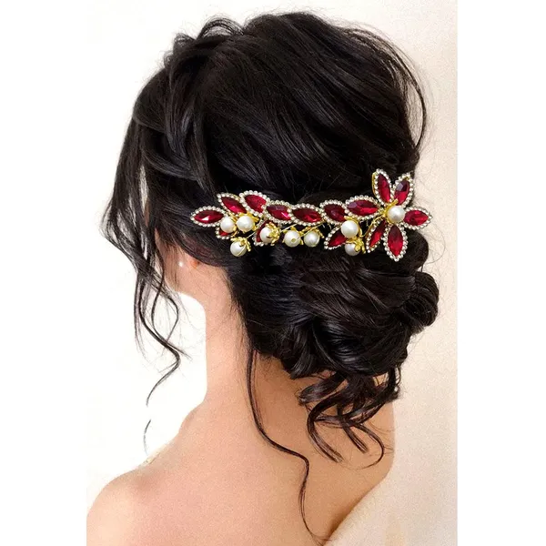 Red_Barrate_Hair_Pin_For_Women_&_Girls
