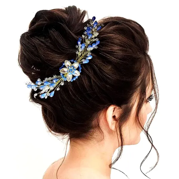 Blue_Stones_And_Pearls_Made_Floral_Designed_Artificial_Barrate_Hair_Pins_For_Women_&_Girls