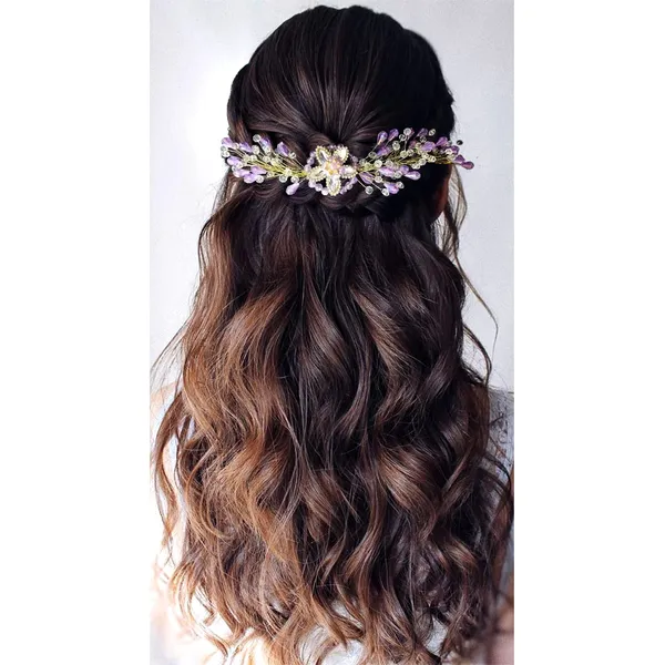 Purple_Stones_And_Pearls_Made_Floral_Designed_Artificial_Barrate_Hair_Pins_For_Women_&_Girls