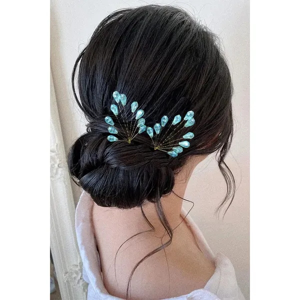 Pack_of_4_Sky_Blue_Leaf_Designed_Pearl_And_Beads_Artificial_Hair_Pin_For_Women_Pins
