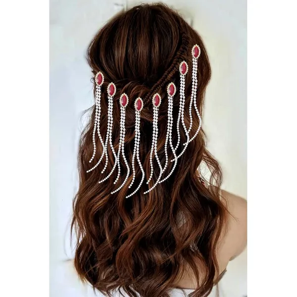 Red_Stones_And_Pearls_Made_Artificial_Hair_Pins_For_Women