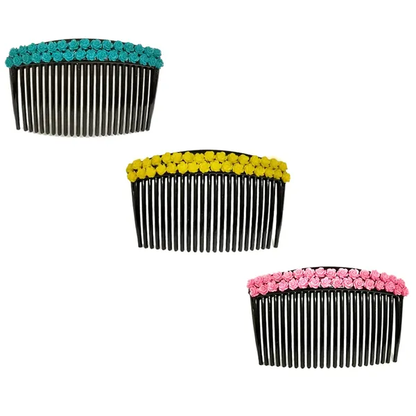 Baby_Pink,_Yellow_&_Sky_Blue_Stones_And_Pearls_Made_Artificial_Hair_Pins_For_Women_&_Girls