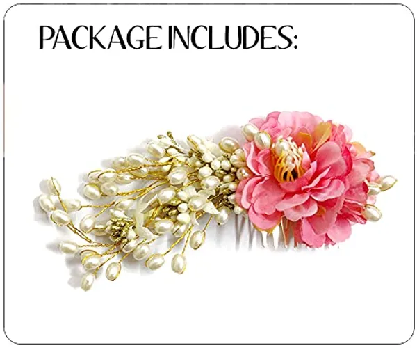 Baby_Pink_Artificial_Peony_Flower_With_Pearl_Hair_Comb_Slide,_Hair_Juda_Bun_Accessories_For_Girls_&_Women_(14_X_8_X_4_Cm)