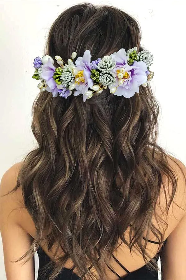 Purple_Artificial_Flowery_Hair_Accessories_For_Women_(14_X_8_X_4_Cm)