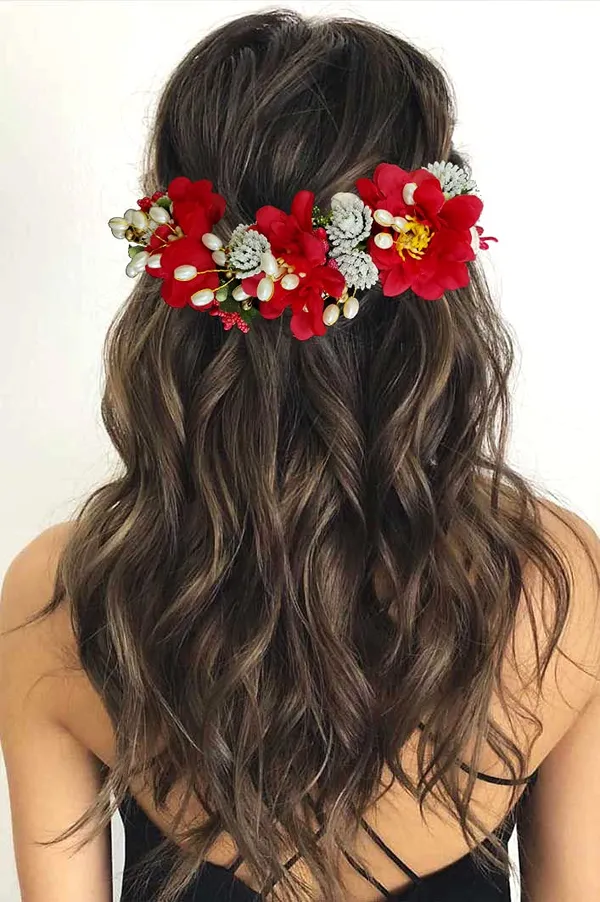 Red_Artificial_Flowery_Hair_Accessories_For_Women_(14_X_8_X_4_Cm)