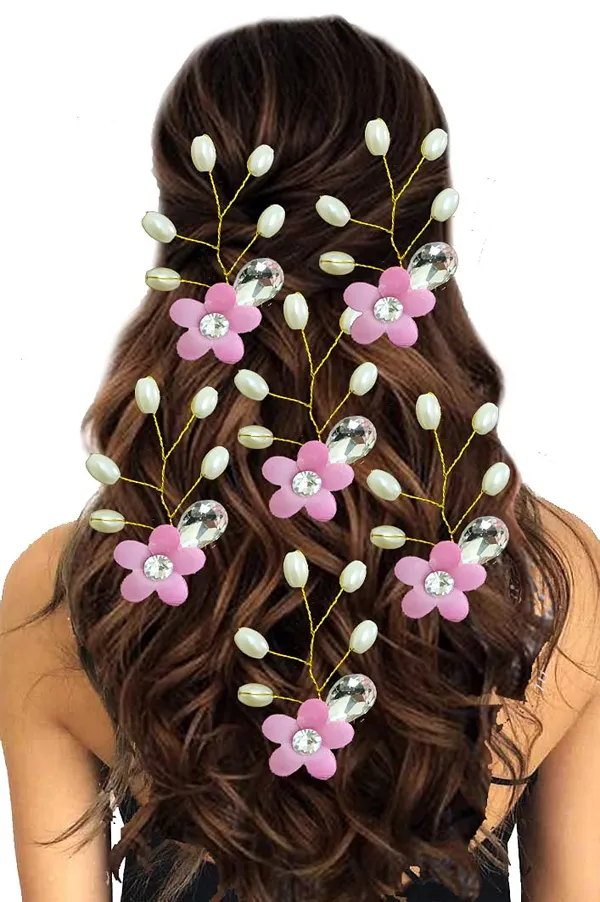 Baby_Pink_Artificial_Flower_With_Pearls_Hair_Pin_For_Women_&_Girls_(14_X_8_X_4_Cm)