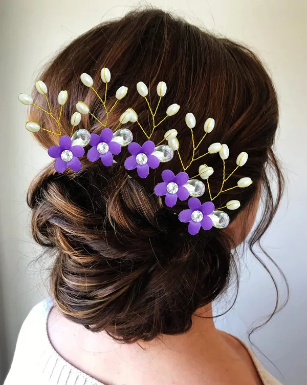 Mauve_Artificial_Flower_With_Pearls_Hair_Pin_For_Women_&_Girls_(14_X_8_X_4_Cm)