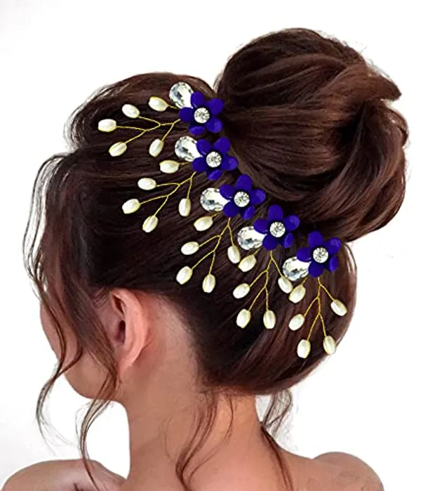 Purple_Artificial_Flower_With_Pearls_Hair_Pin_For_Women_&_Girls_(14_X_8_X_4_Cm)