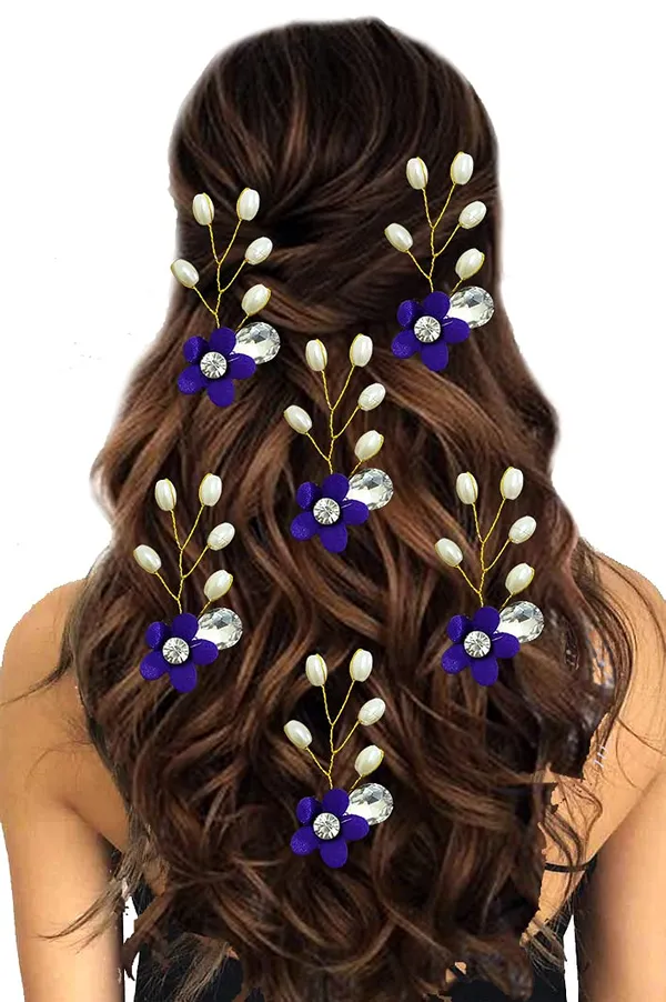 Purple_Artificial_Flower_With_Pearls_Hair_Pin_For_Women_&_Girls_(14_X_8_X_4_Cm)