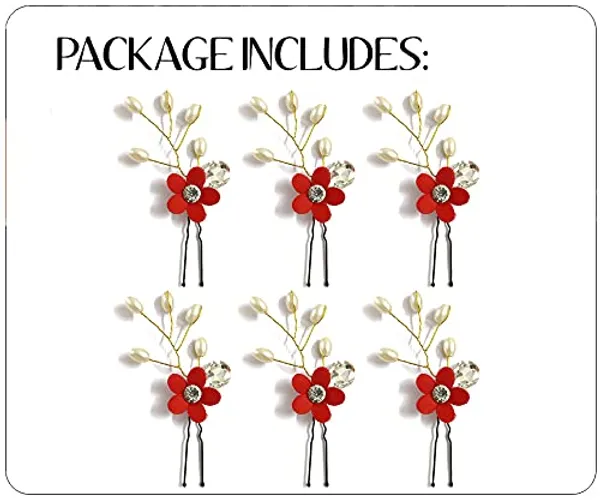 Red_Artificial_Flower_With_Pearls_Hair_Pin_For_Women_&_Girls_(14_X_8_X_4_Cm)