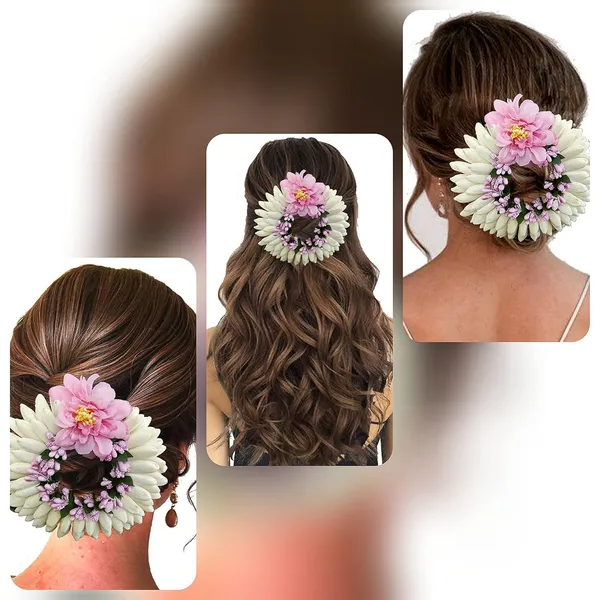 Baby_Pink_Artificial_Rose_With_Pollen_Flower_Rounded_Hair_Pin_(14_X_8_X_4_Cm)
