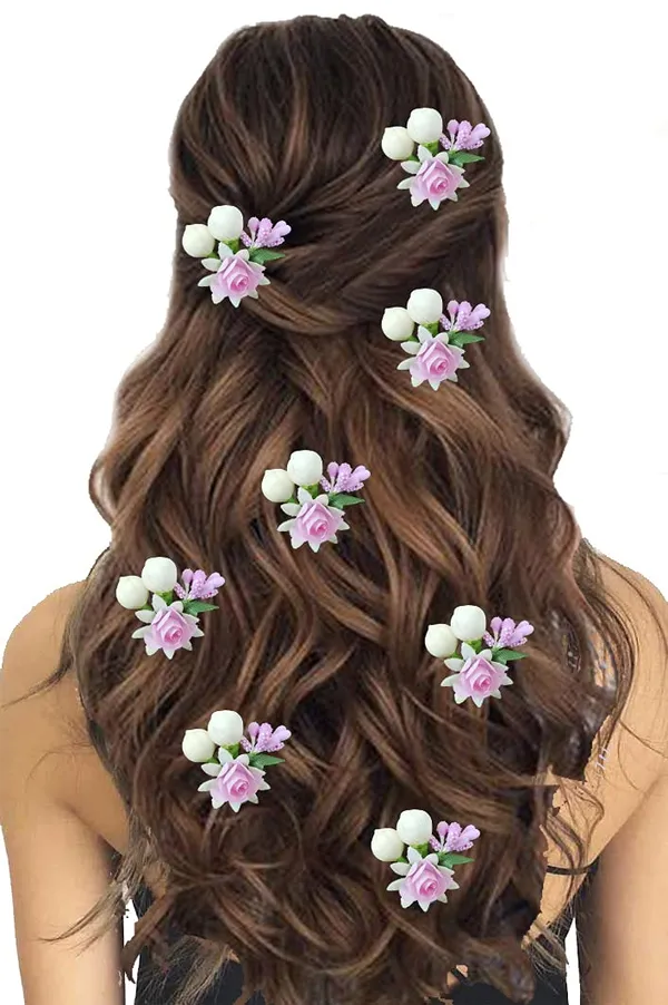 Baby_Pink_Attractive_Artificial_Small_Rose_Flower_With_Mogra_Bridal_Wedding_Hair_Accessories_For_Women_&_Girls_(14_X_8_X_1_Cm)