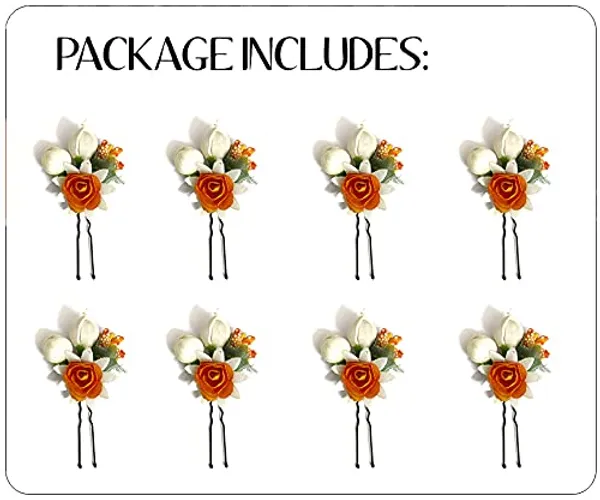 Orange_Attractive_Artificial_Small_Rose_Flower_With_Mogra_Bridal_Wedding_Hair_Accessories_For_Women_&_Girls_(14_X_8_X_1_Cm)