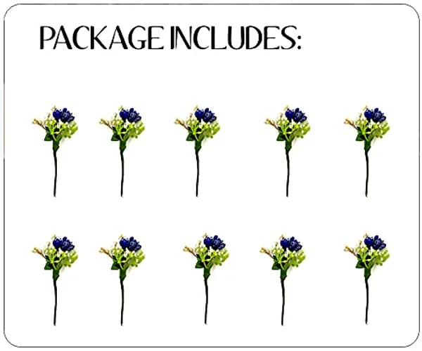 Pack_of_10_Blue_Artificial_Round_Shape_Small_Flower_With_Mogra_Hair_Pin_Accessories_For_Women