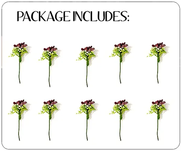 Pack_of_10_Maroon_Artificial_Round_Shape_Small_Flower_With_Mogra_Hair_Pin_Accessories_For_Women