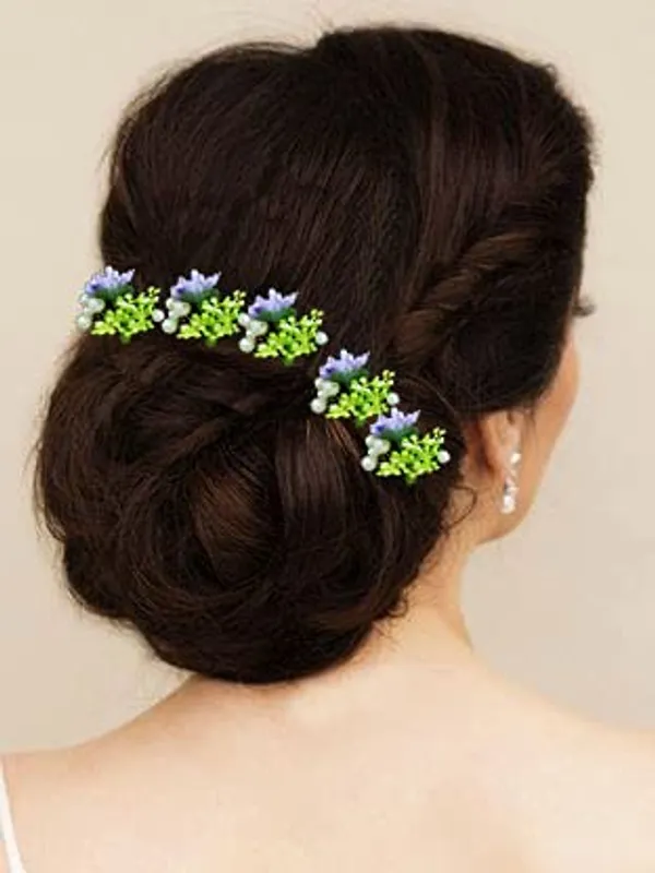 Pack_of_10_Mauve_Artificial_Round_Shape_Small_Flower_With_Mogra_Hair_Pin_Accessories_For_Women
