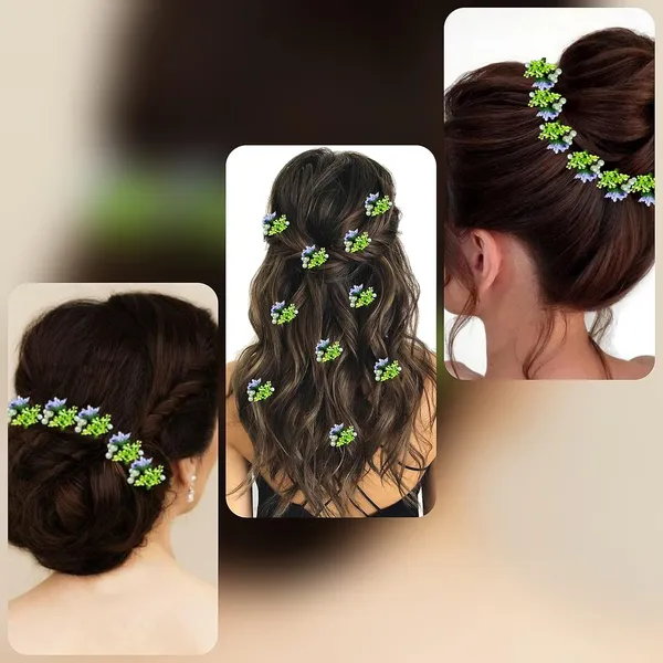 Pack_of_10_Mauve_Artificial_Round_Shape_Small_Flower_With_Mogra_Hair_Pin_Accessories_For_Women