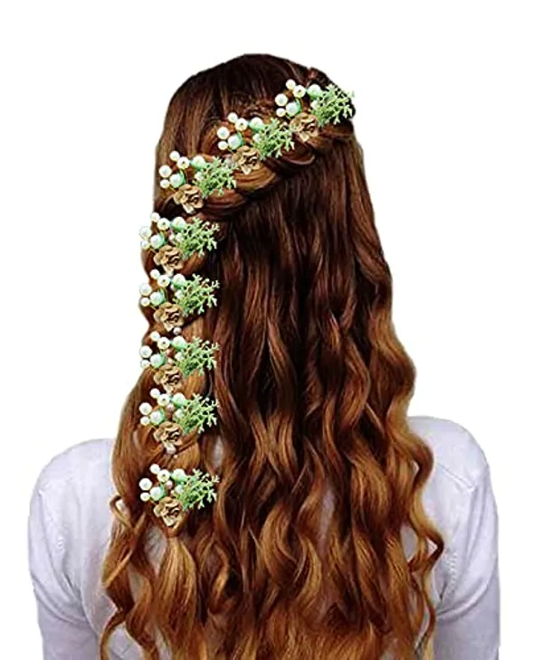Pack_of_8_Golden_Artificial_Rose_Flower_With_Mogra_Hair_Pin_Accessories_For_Women