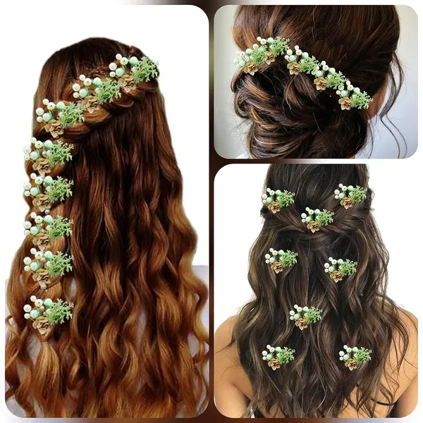 Pack_of_8_Golden_Artificial_Rose_Flower_With_Mogra_Hair_Pin_Accessories_For_Women