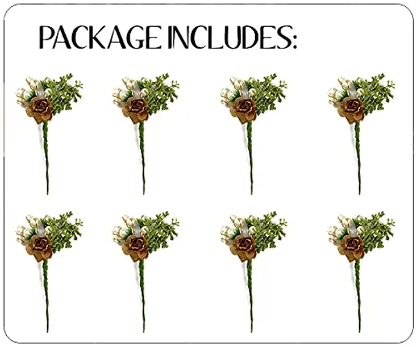 Pack_of_8_Golden_Artificial_Rose_Flower_With_Mogra_Hair_Pin_Accessories_For_Women