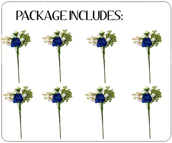 Pack_of_8_Blue_Artificial_Rose_Flower_With_Mogra_Hair_Pin_Accessories_For_Women