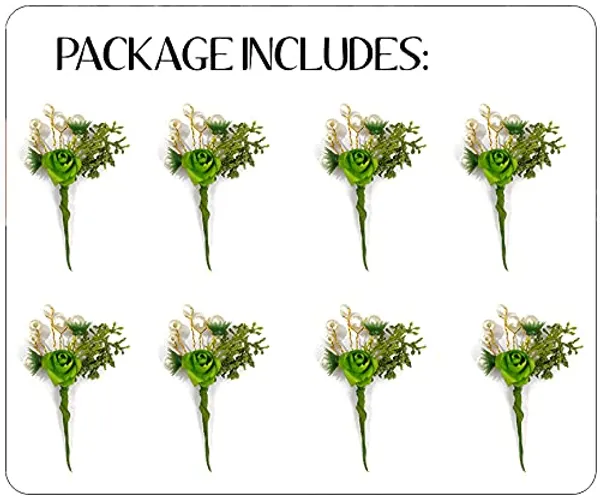 Pack_of_8_Light_Green_Artificial_Rose_Flower_With_Mogra_Hair_Pin_Accessories_For_Women