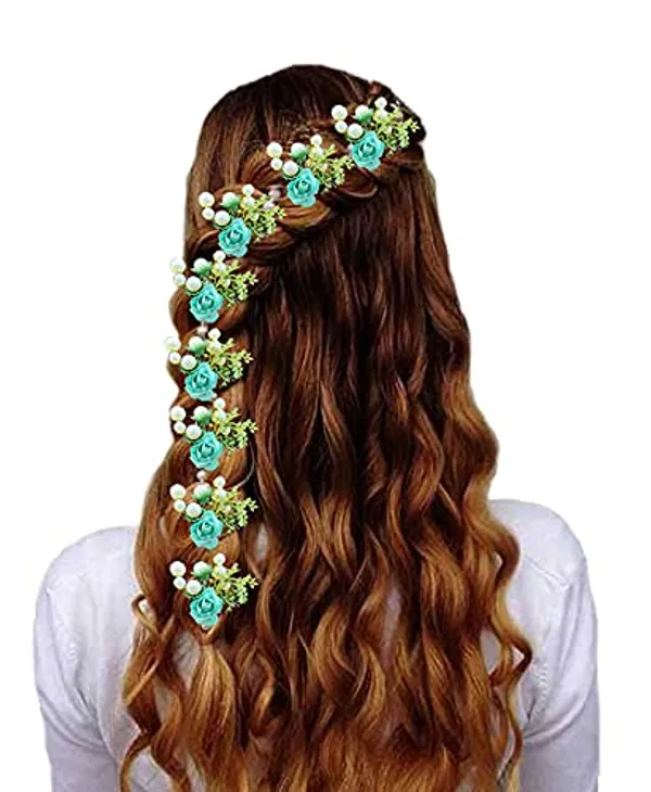 Rama_Green_Attractive_Artificial_Small_Rose_Flower_With_Mogra_Bridal_Wedding_Hair_Accessories_For_Women_&_Girls_(14_X_8_X_1_Cm)