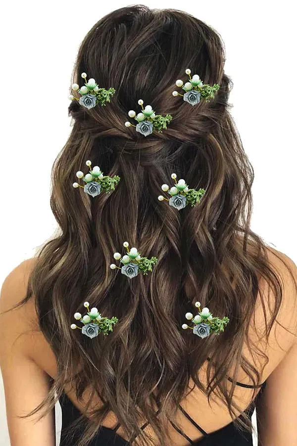 Pack_of_8_Silver_Artificial_Rose_Flower_With_Mogra_Hair_Pin_Accessories_For_Women