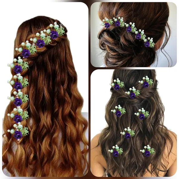 Pack_of_8_Silver_Artificial_Rose_Flower_With_Mogra_Hair_Pin_Accessories_For_Women