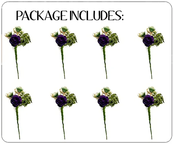 Pack_of_8_Silver_Artificial_Rose_Flower_With_Mogra_Hair_Pin_Accessories_For_Women