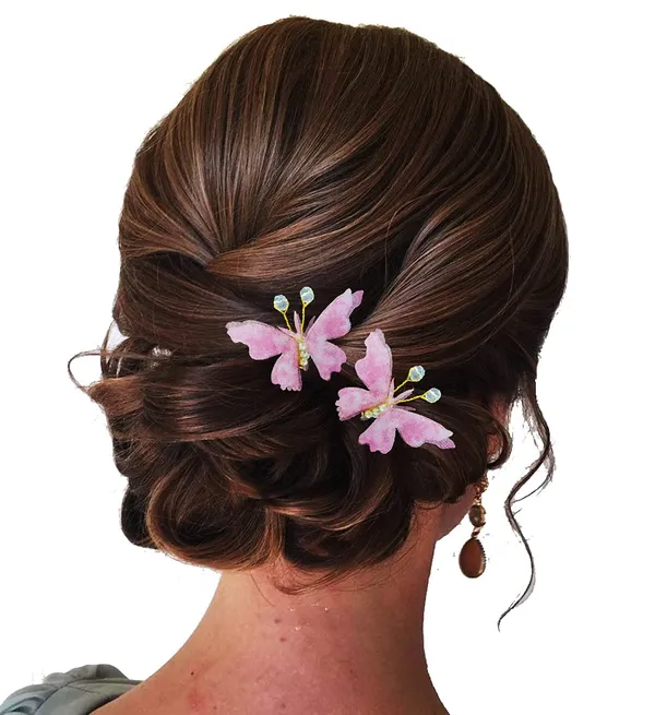 Pack_of_6_Baby_Pink_Artificial_Butterfly_Hair_Pin_For__And_Women_Pins