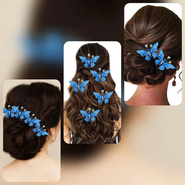 Pack_of_6_Blue_Artificial_Butterfly_Hair_Pin_For__And_Women_Pins
