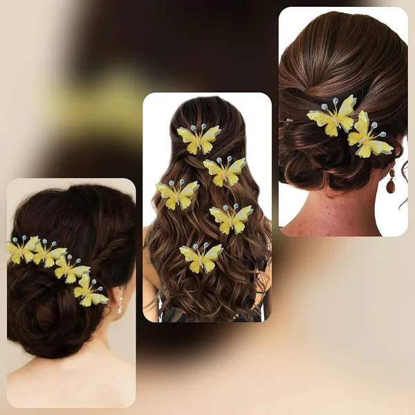 Pack_of_6_Golden_Artificial_Butterfly_Hair_Pin_For__And_Women_Pins