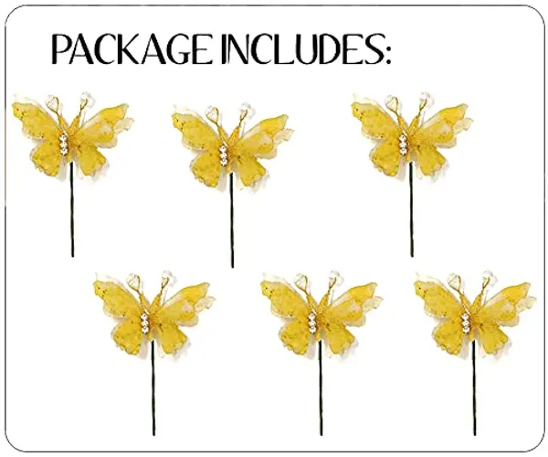 Pack_of_6_Golden_Artificial_Butterfly_Hair_Pin_For__And_Women_Pins